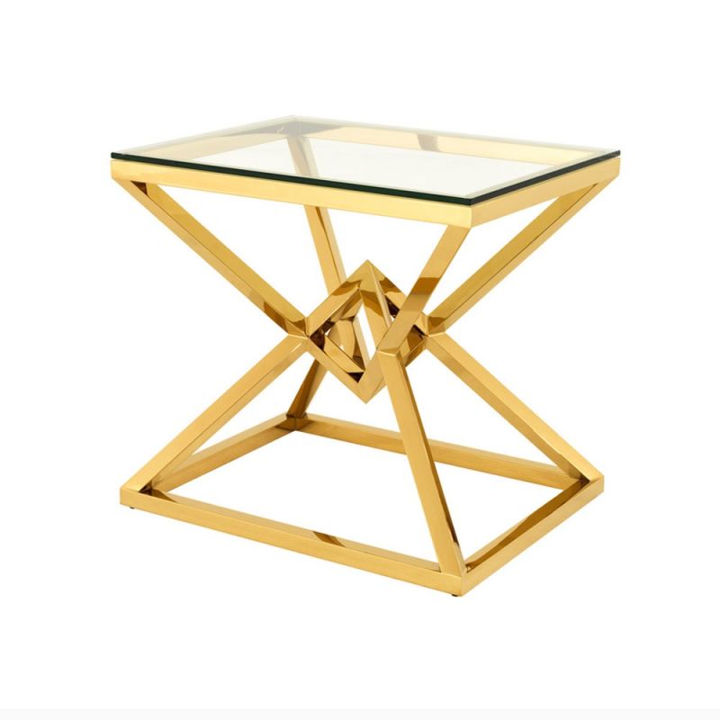 Eichholtz Connor Side Table – Gold (Brand New)