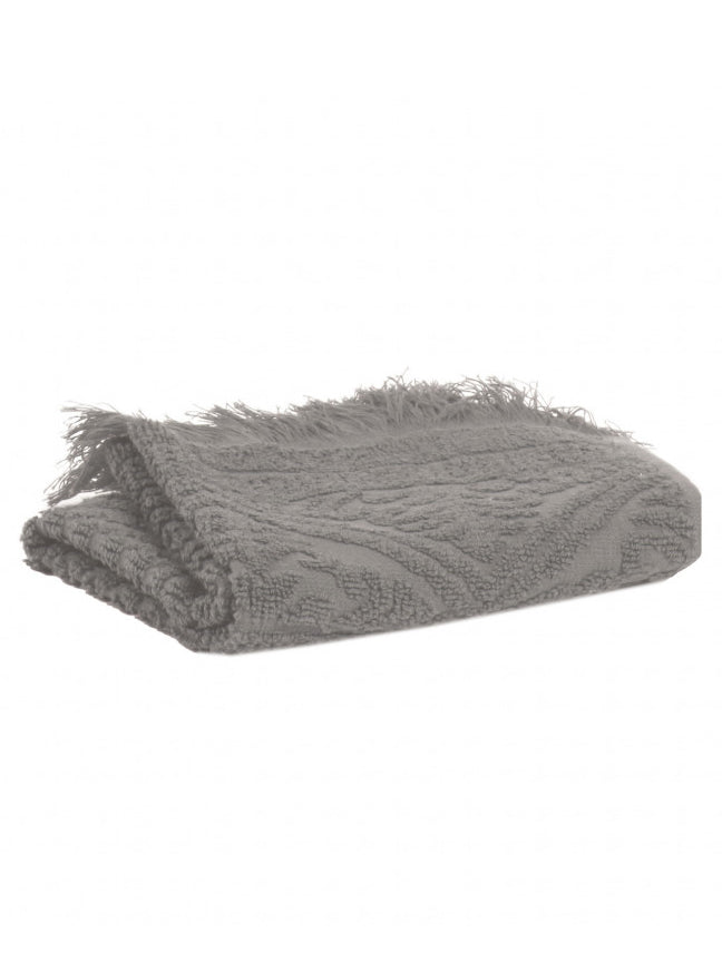 Embossed Jacquard Towel in Orage Grey – 4 Sizes Available