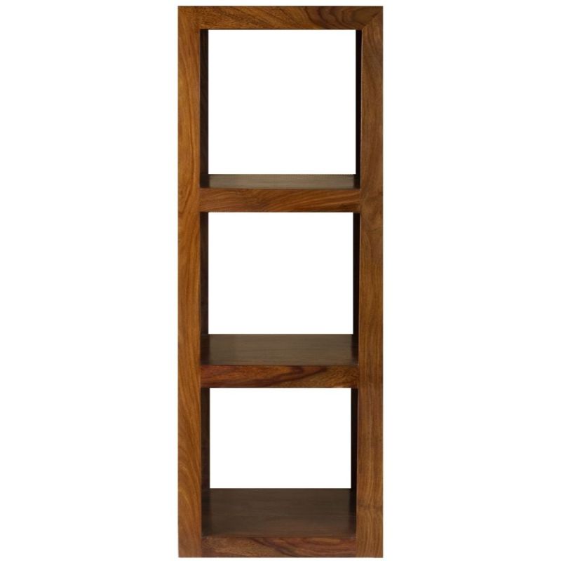 Cuban Petite Sheesham Vertical 3 Hole Display Shelf