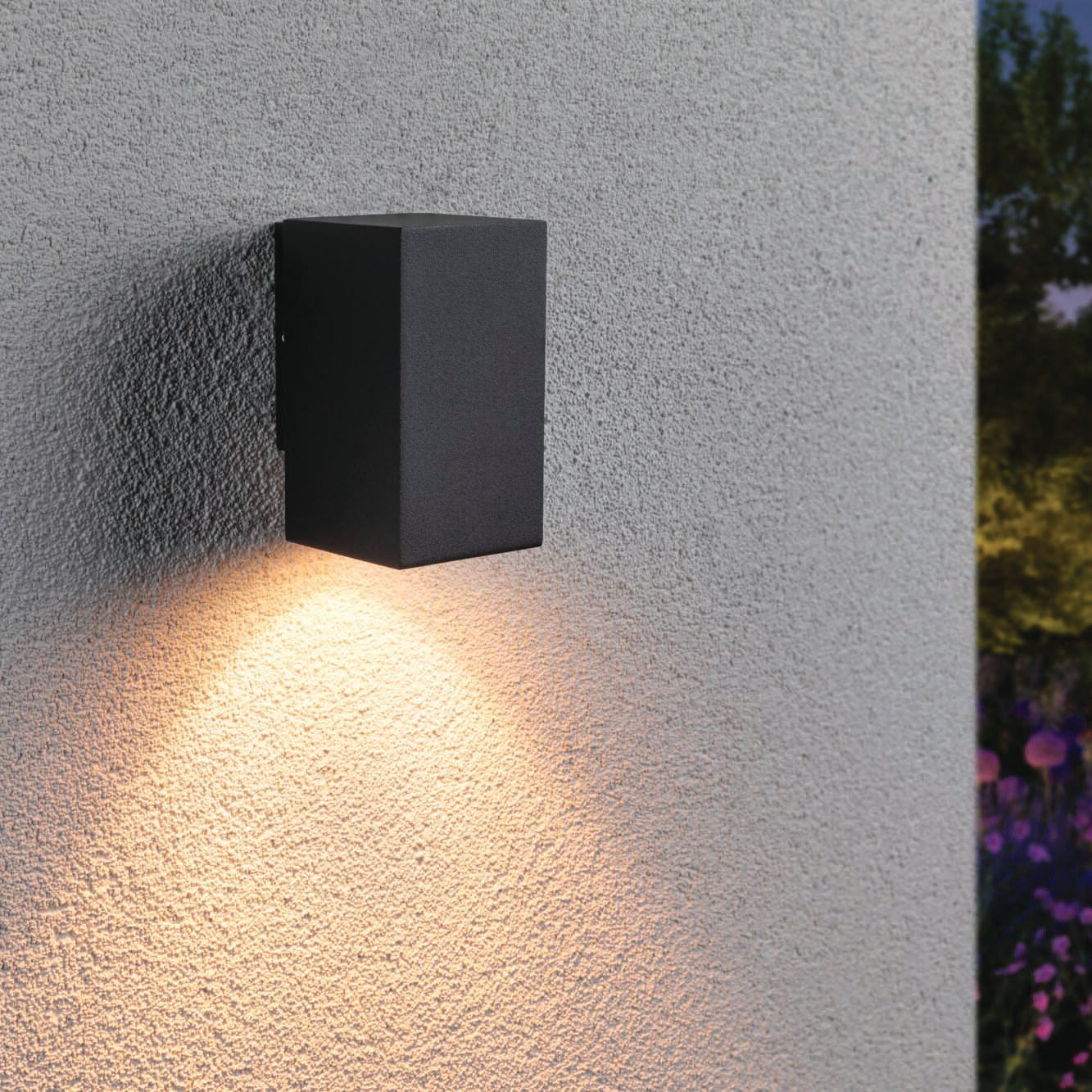 Paulmann – Outdoor Flame Insect Friendly 5.2W LED Single Output Wall Light in Anthracite