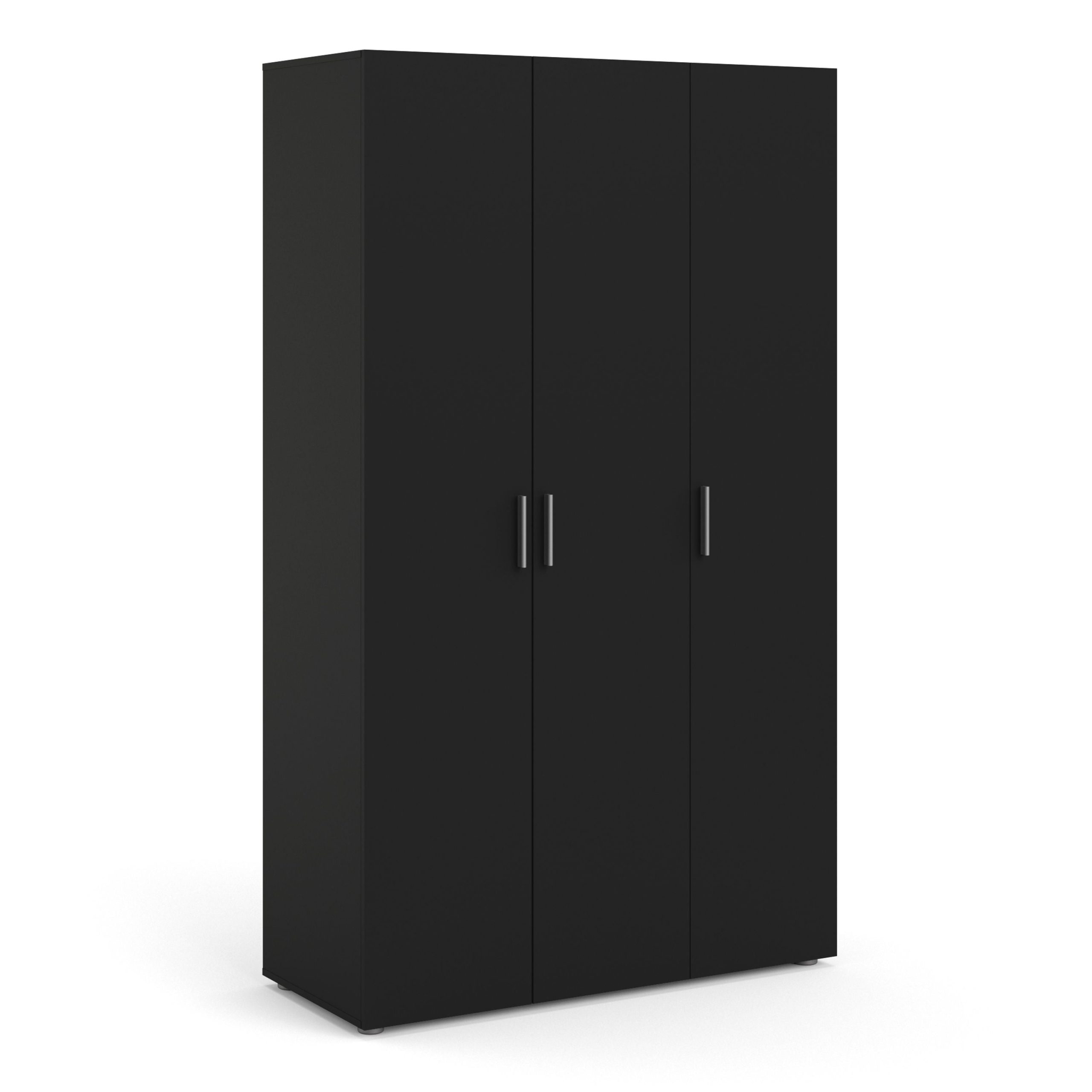 Pepe Wardrobe with 3 doors in Black