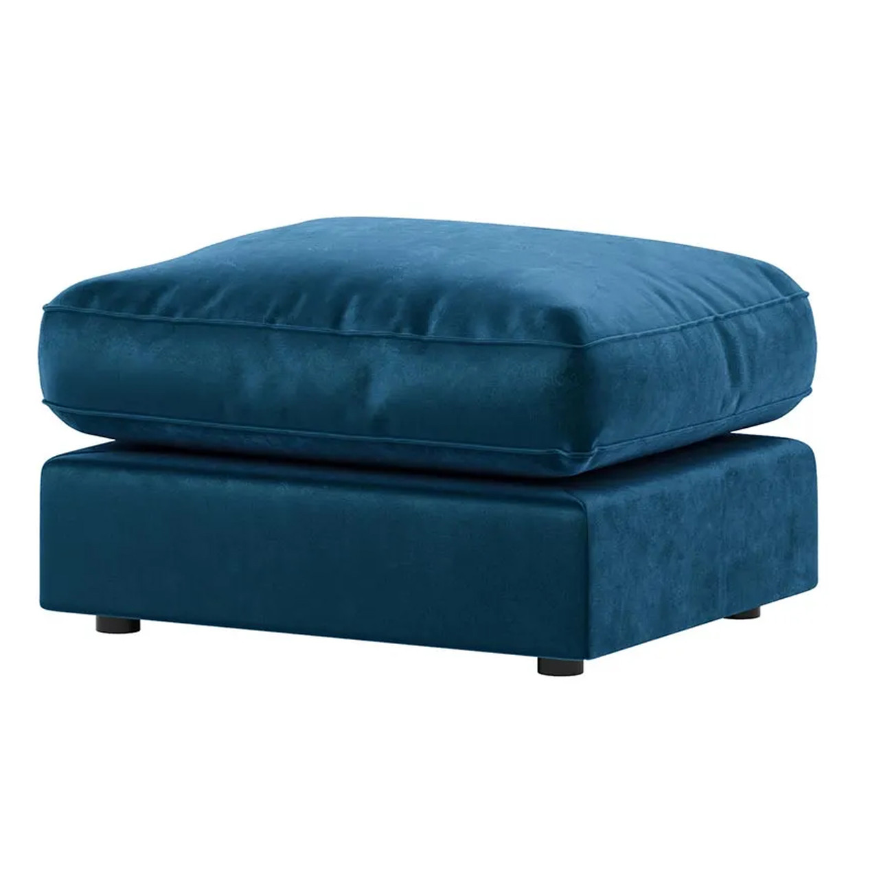 Brooklyn Plush Velvet Footstool – Fibre Filled