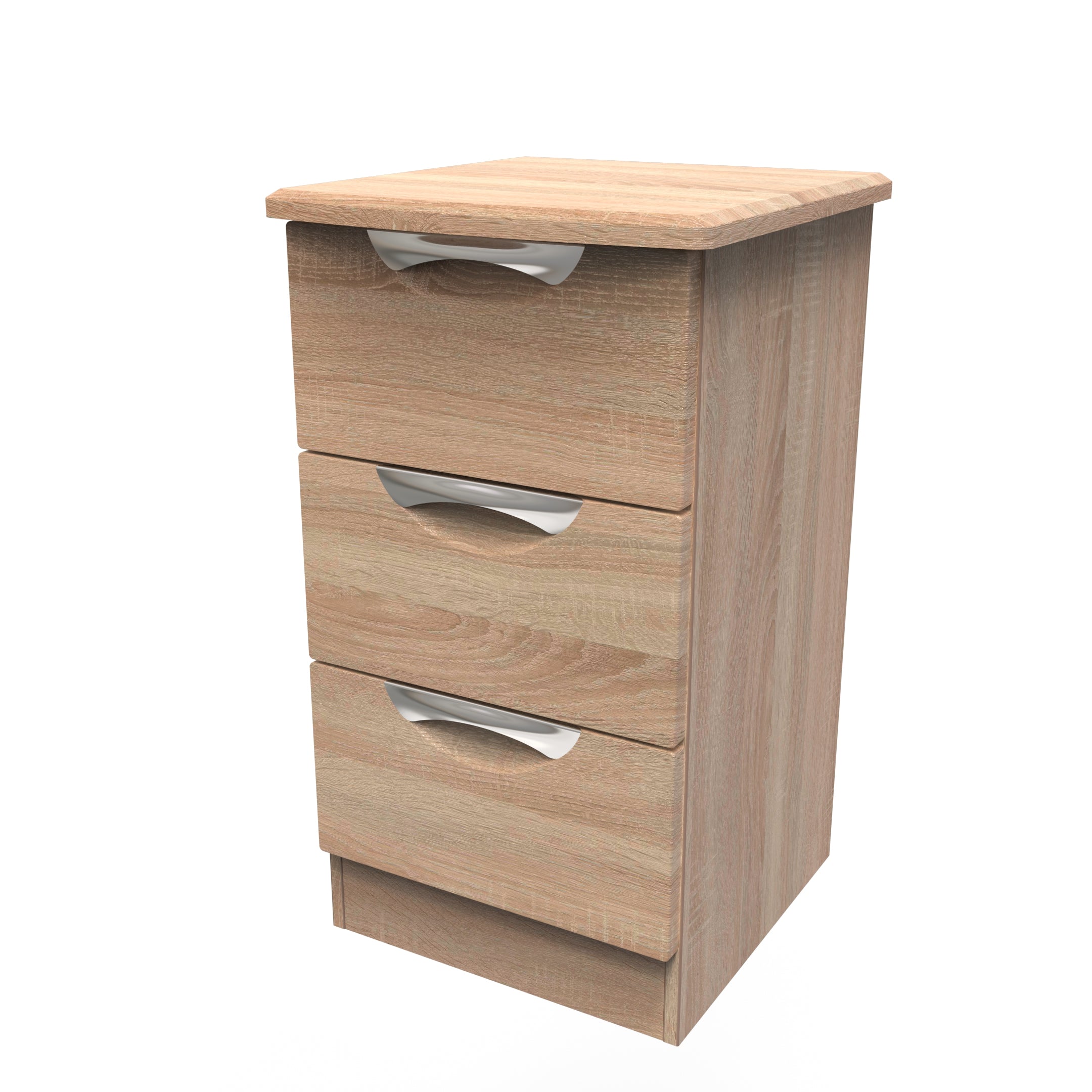 Camden 3 Drawer Bedside Cabinet