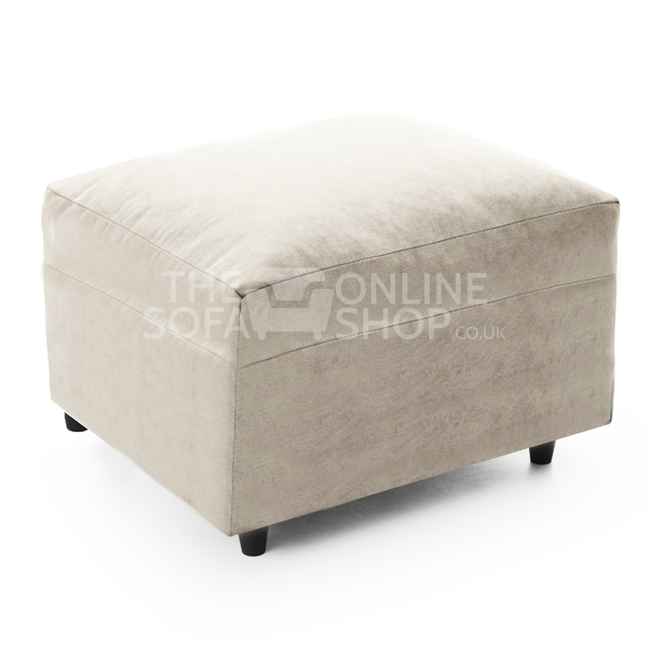 Casper Chenille Fabric Footstool