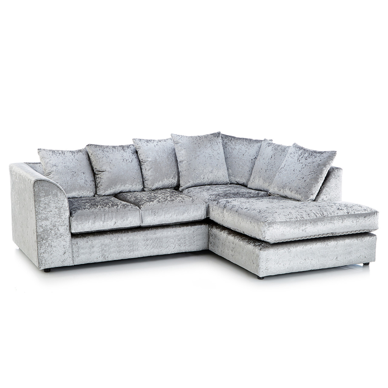 Crushed Velvet Corner Sofas (4 Seater)