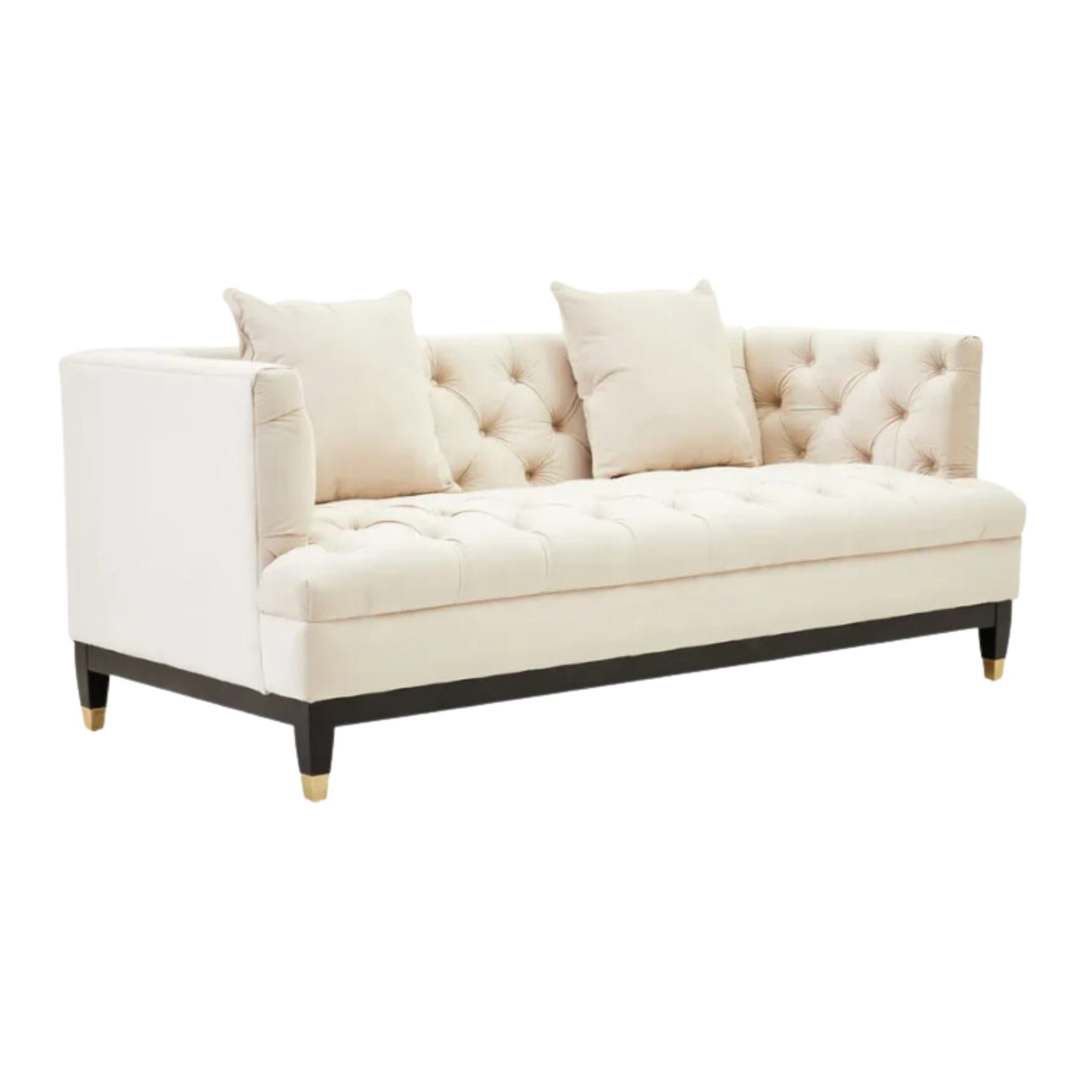 Sefira 2 Seat Ivory Fabric Sofa