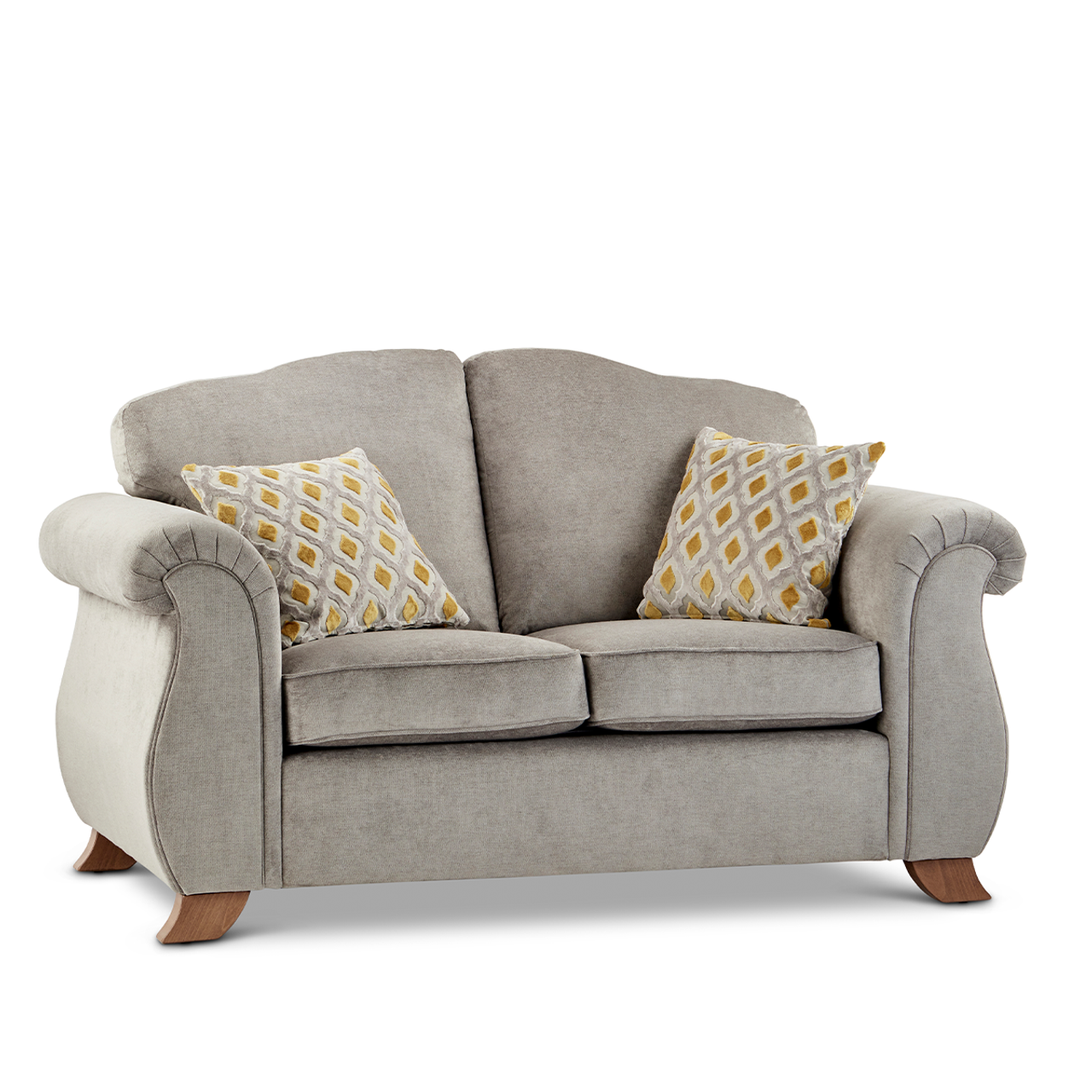 Freya Grey Fabric 2 Seater Sofa