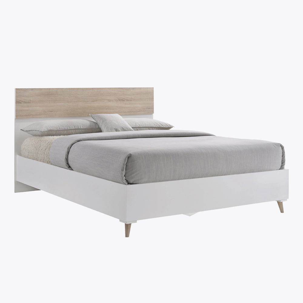 Stockholm 5.0 Kingsize Bed White-Oak