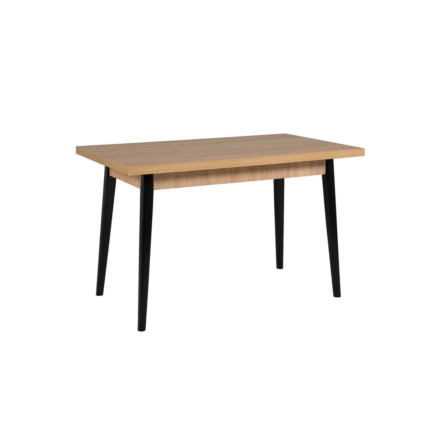 Dining Table Rectangle 1200 Oak Top Black Leg