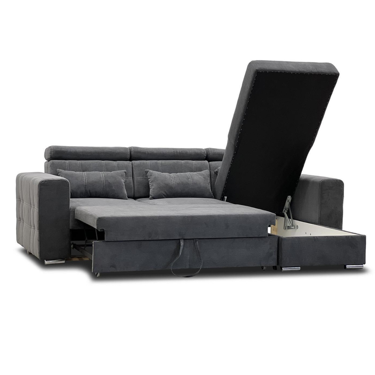 Miami Corner Sofa Bed With Storage – Reversible