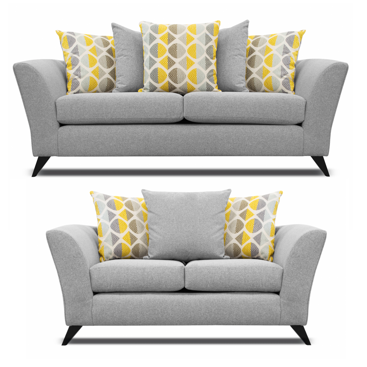 Keswick 3 Seater & 2 Seater Sofa Set – Choice Of Pillow Or Standard Back