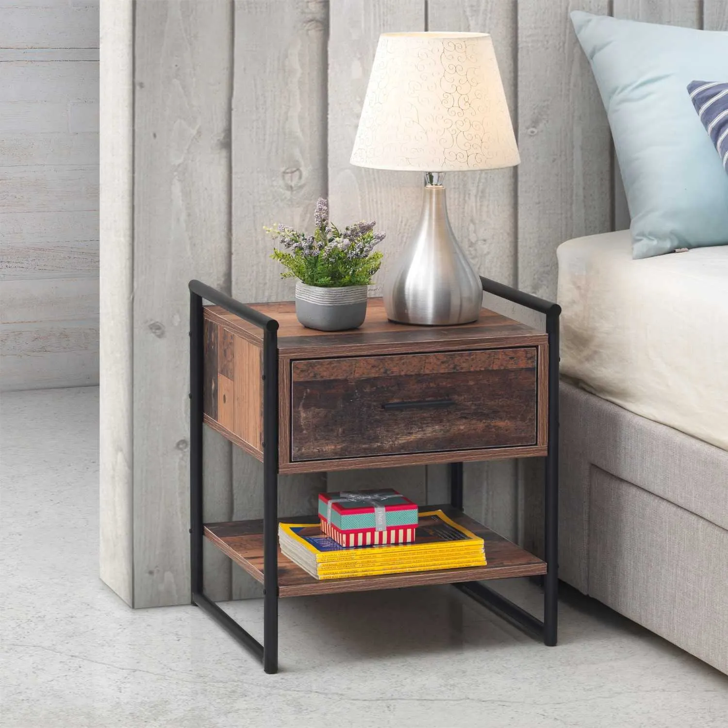 Nightstand With 1 Drawer