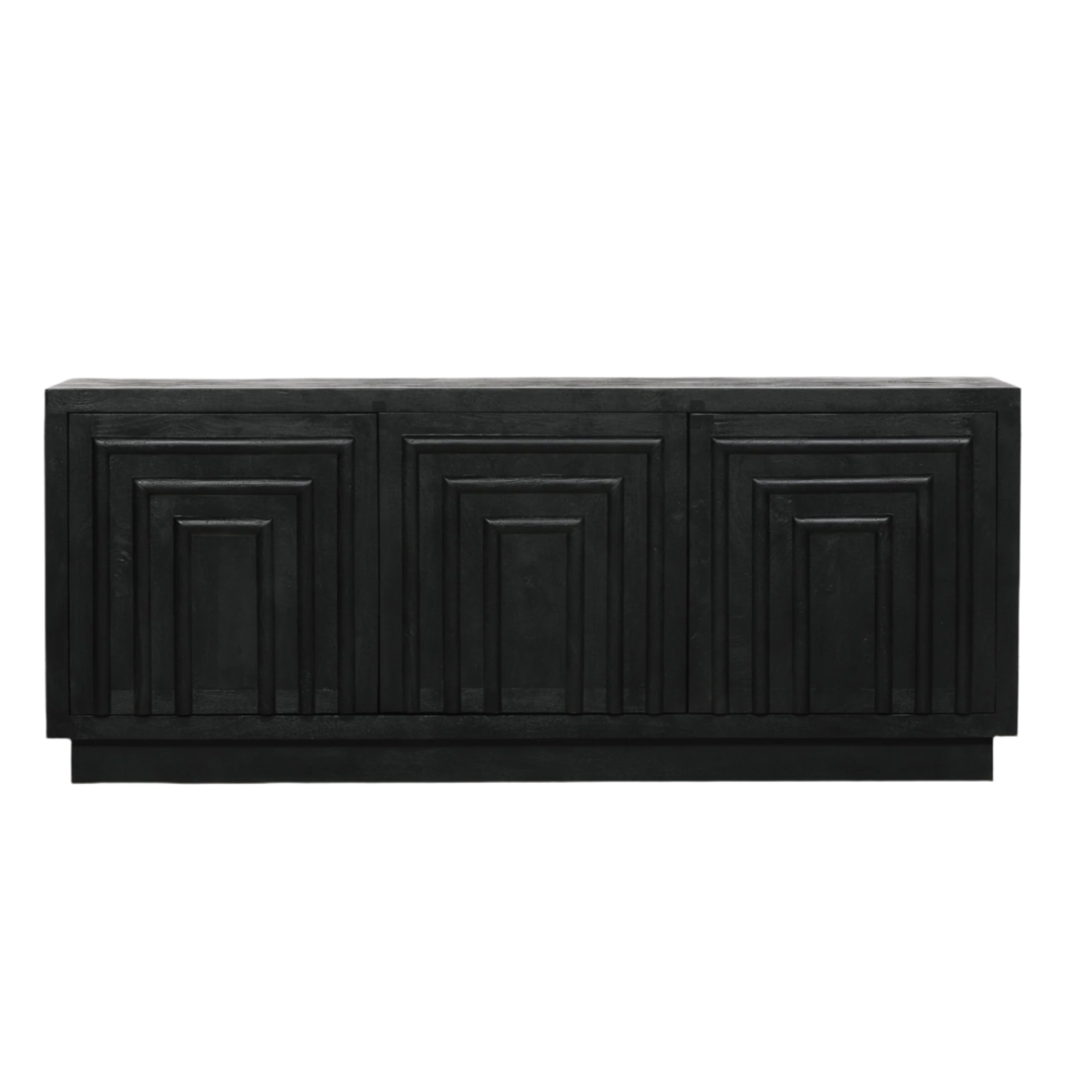 Black Wooden Contemporary Sideboard