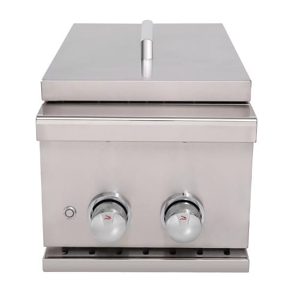 Whistler Grills – Burford Double Built in Propane Side Burner Grill SB5