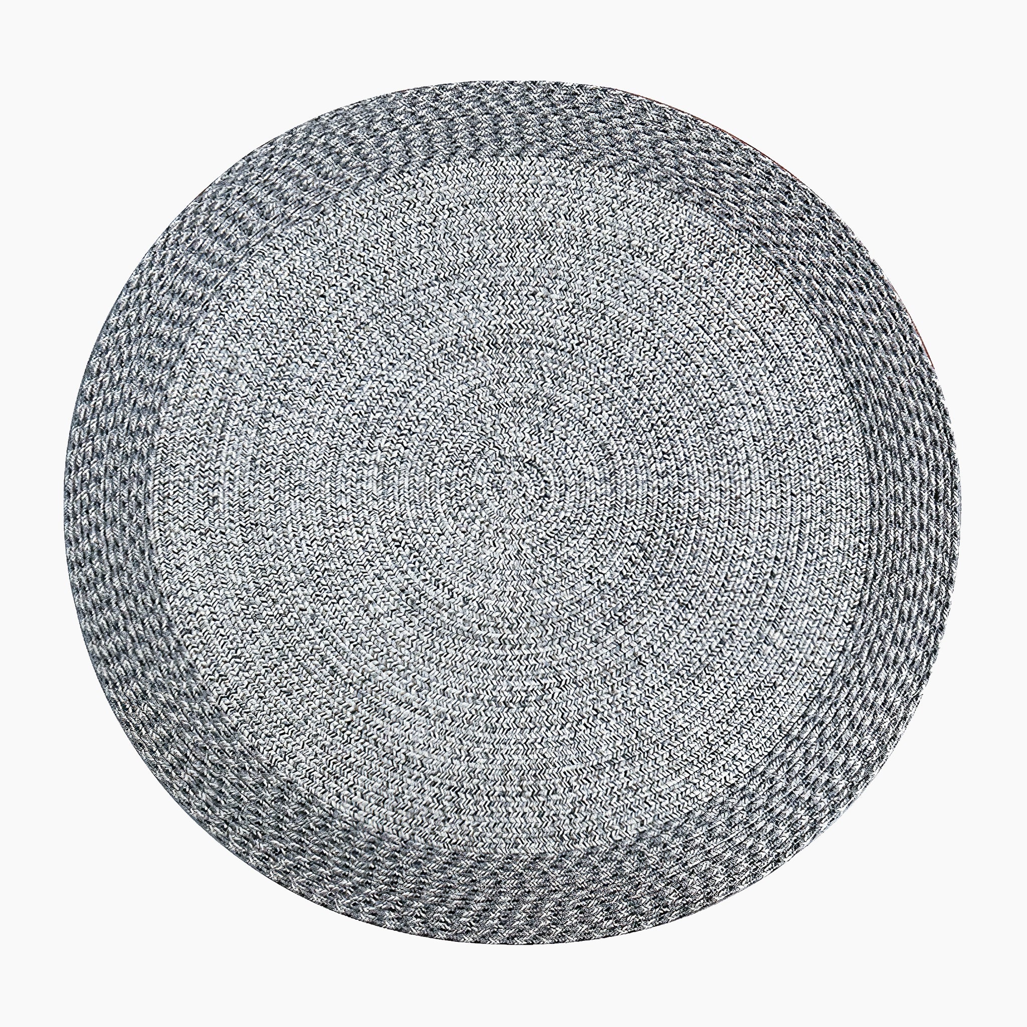 Athena 350cm Round Weatherproof Indoor and Outdoor Rug in Shale Grey