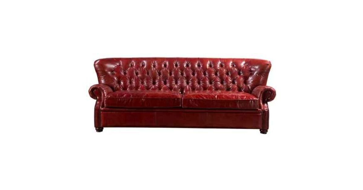 Beresford Chesterfield 3 Seater Sofa in Vintage Distressed Leather