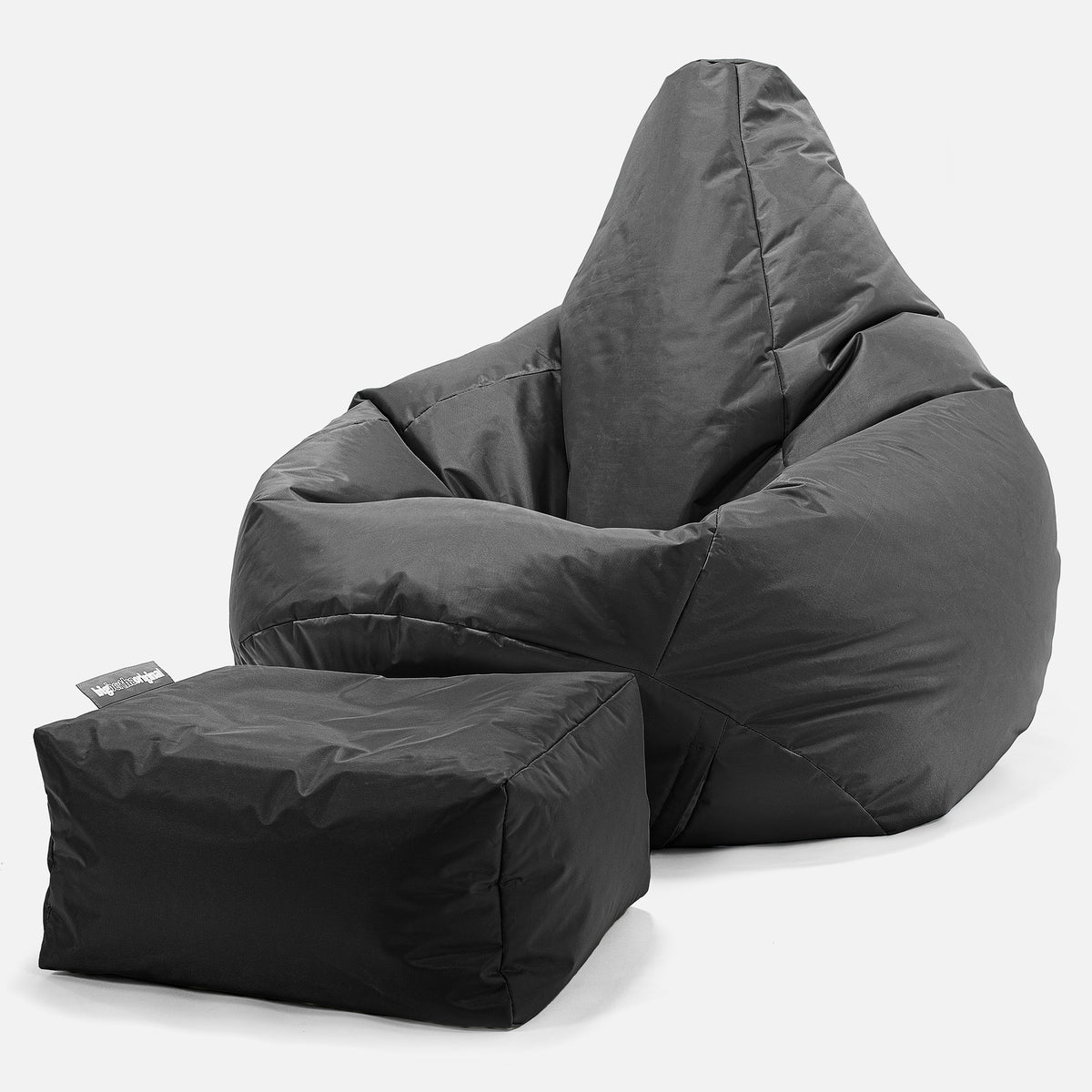 Outdoor Highback Bean Bag Chair SmartCanvas™ Black