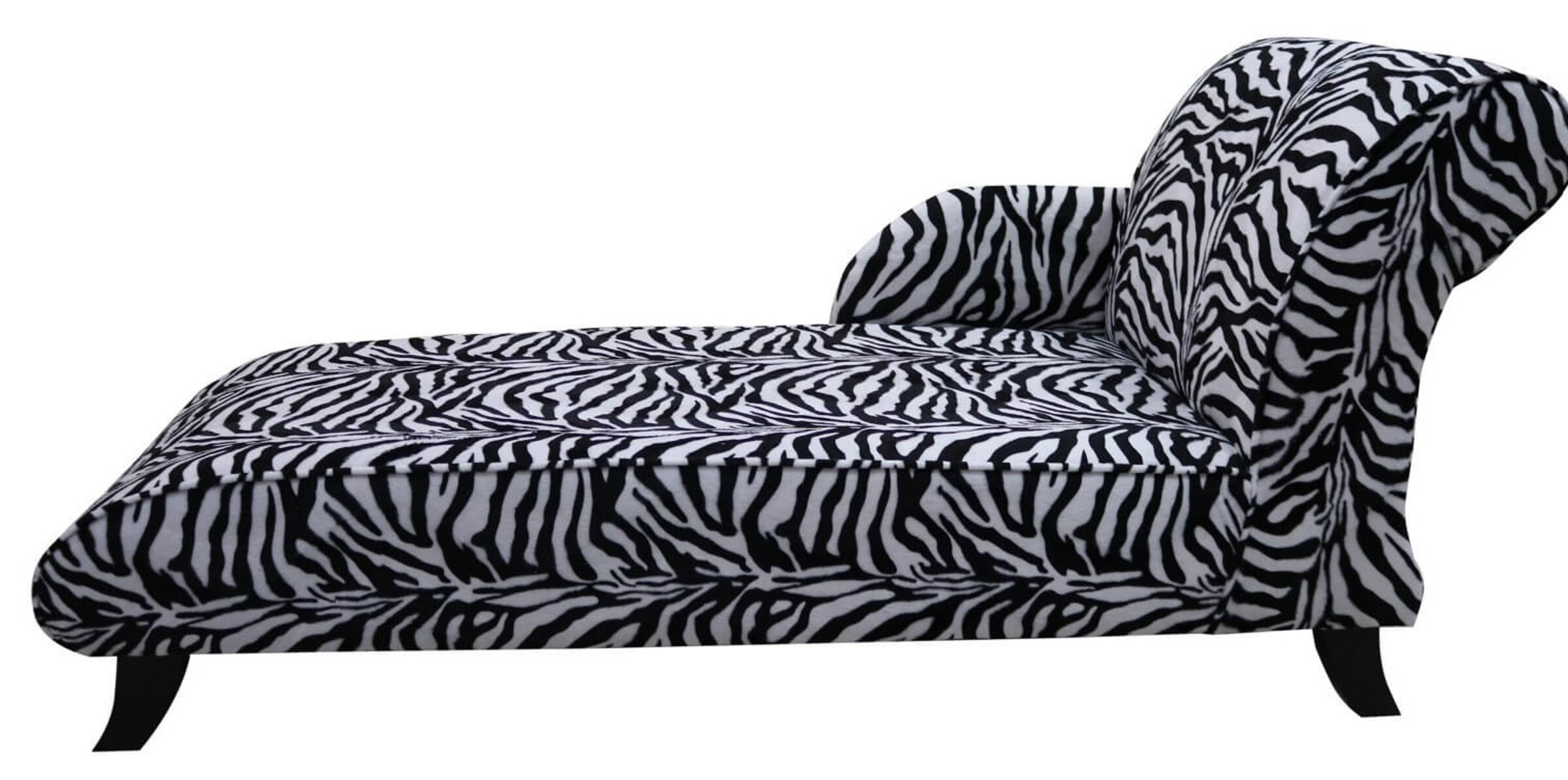 Zebra Fabric chaise lounge seat