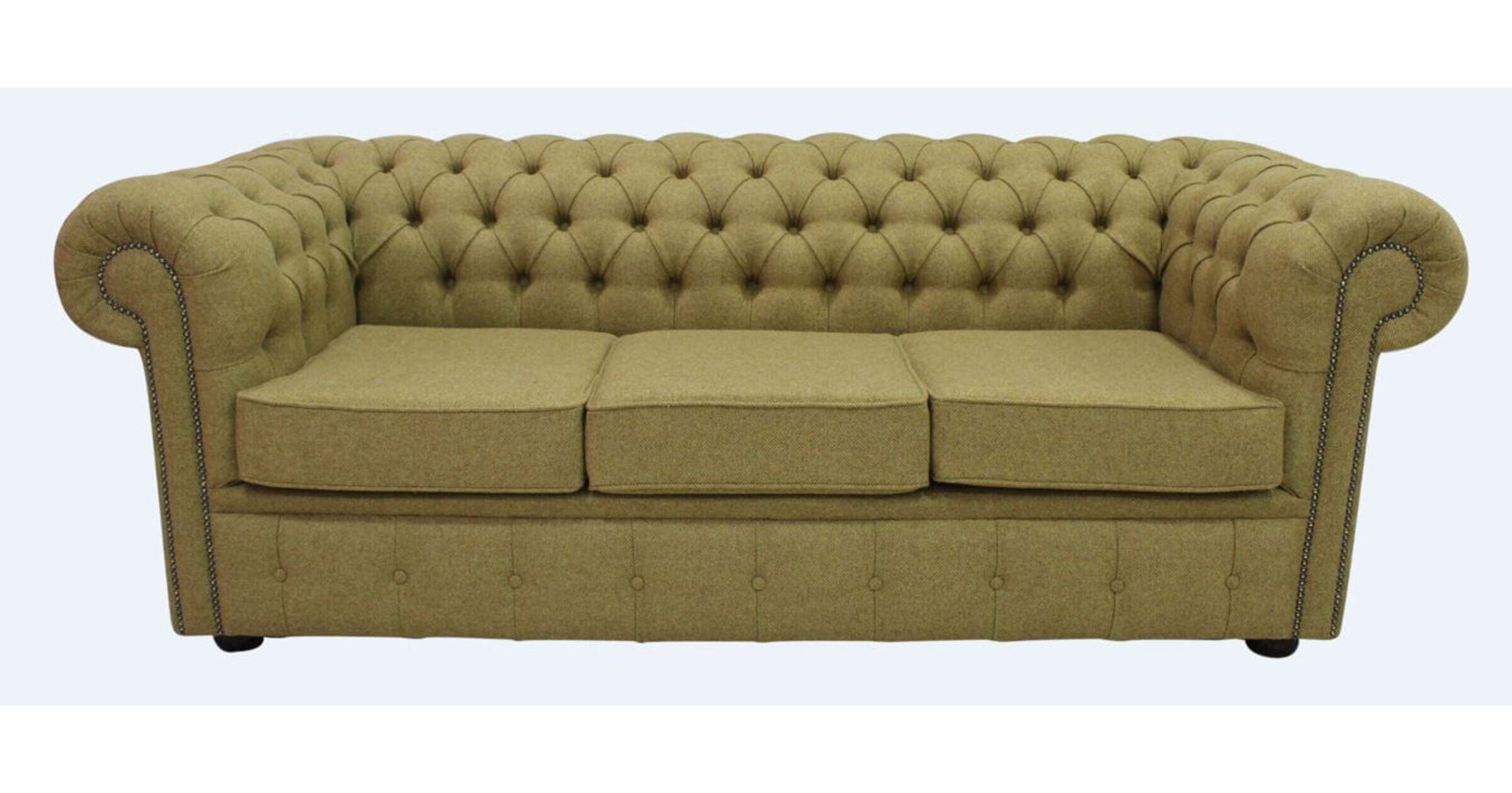 Chesterfield Gold Arnold Moons Wool 3 Seater sofa