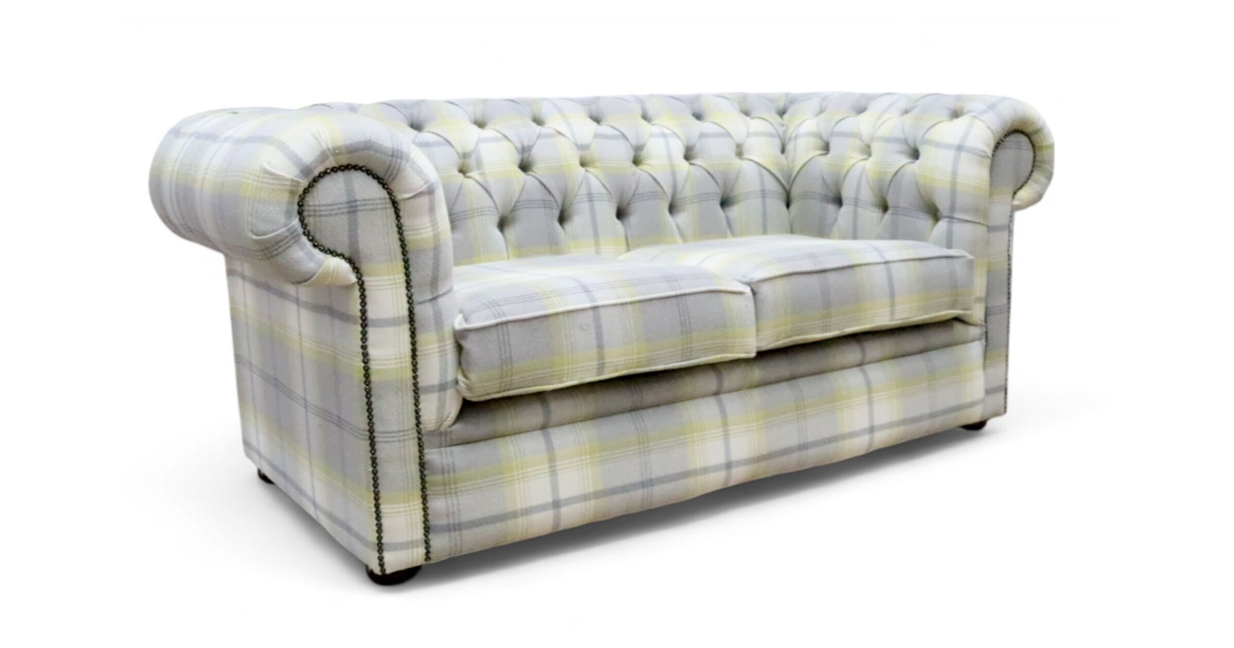 Chesterfield Tartan 2 Seater Sofa Balmoral Citrus Fabric