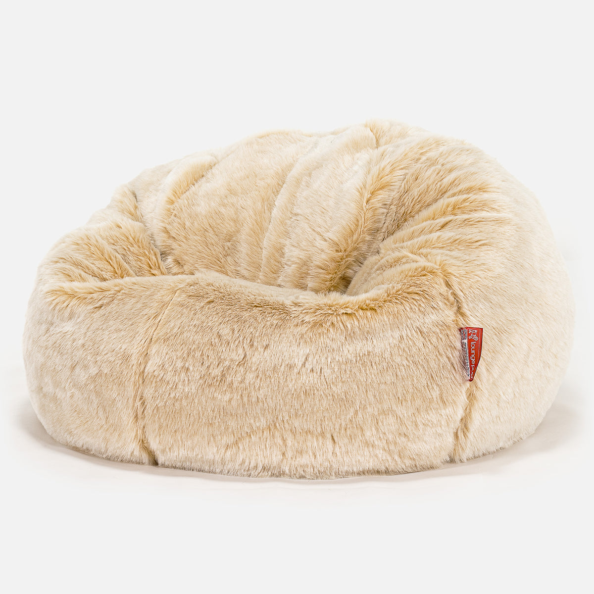 Classic Bean Bag Chair Faux Fur Sheepskin White