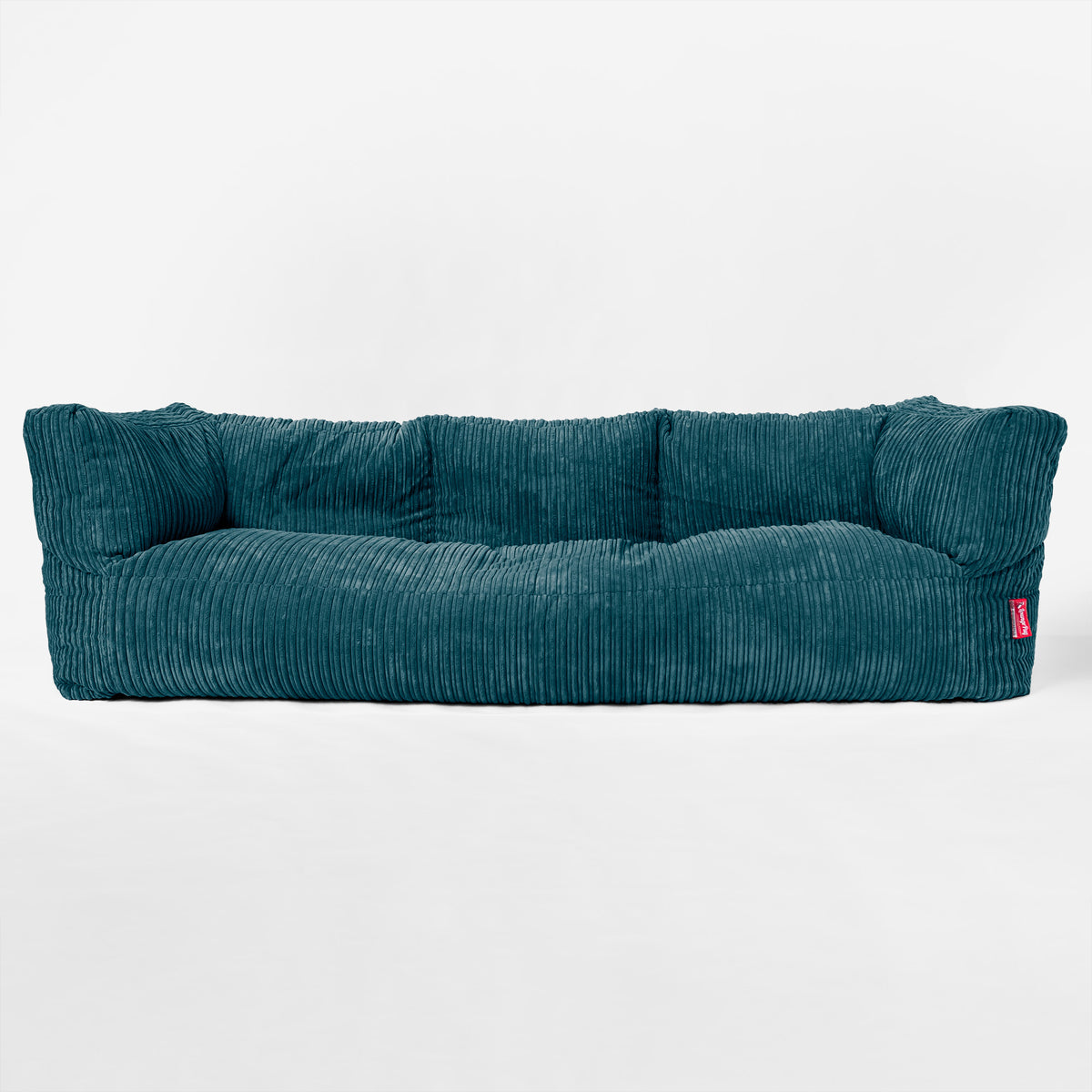 The 3 Seater Albert Sofa Bean Bag Cord Teal Blue