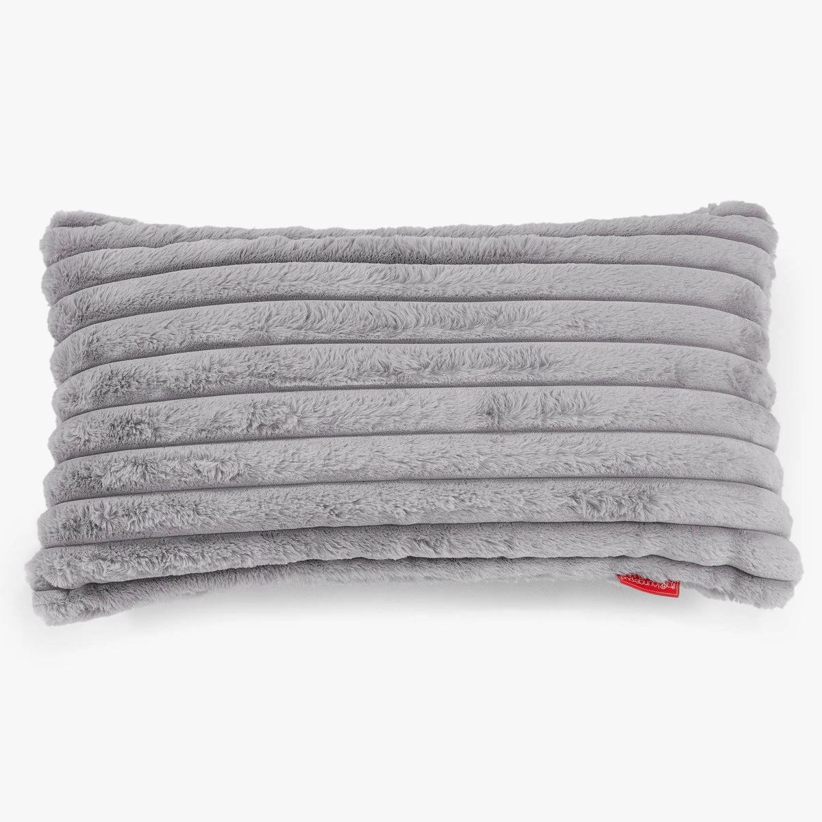 XL Rectangular Support Cushion Cover 40 x 70cm Ultra Plush Cord Grey