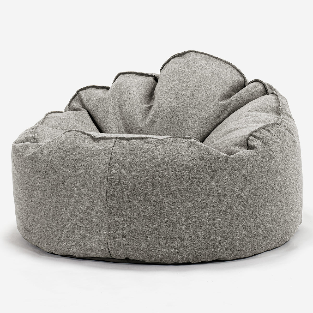 Archi Bean Bag Chair Interalli Wool Silver