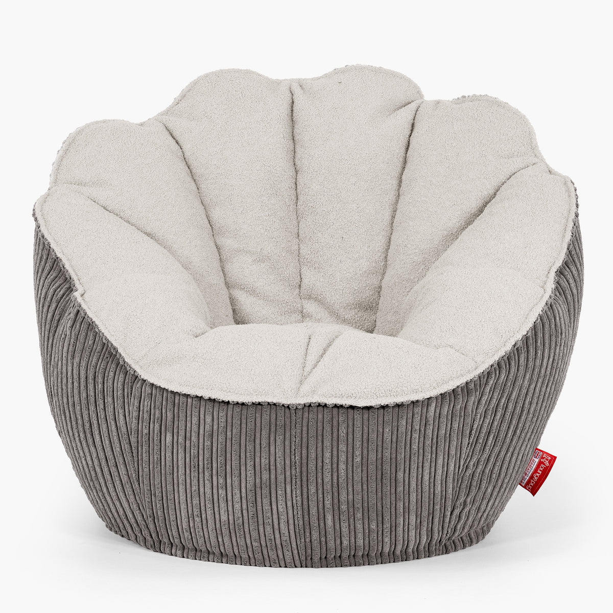 Natalia Sacco Bean Bag Chair Boucle & Cord Graphite Grey