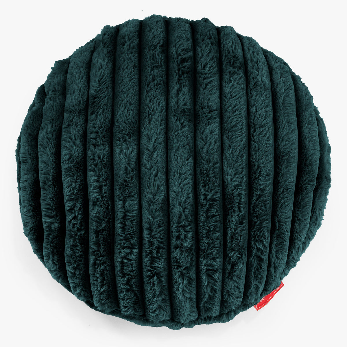 Round Scatter Cushion Cover 50cm Ultra Plush Cord Teal