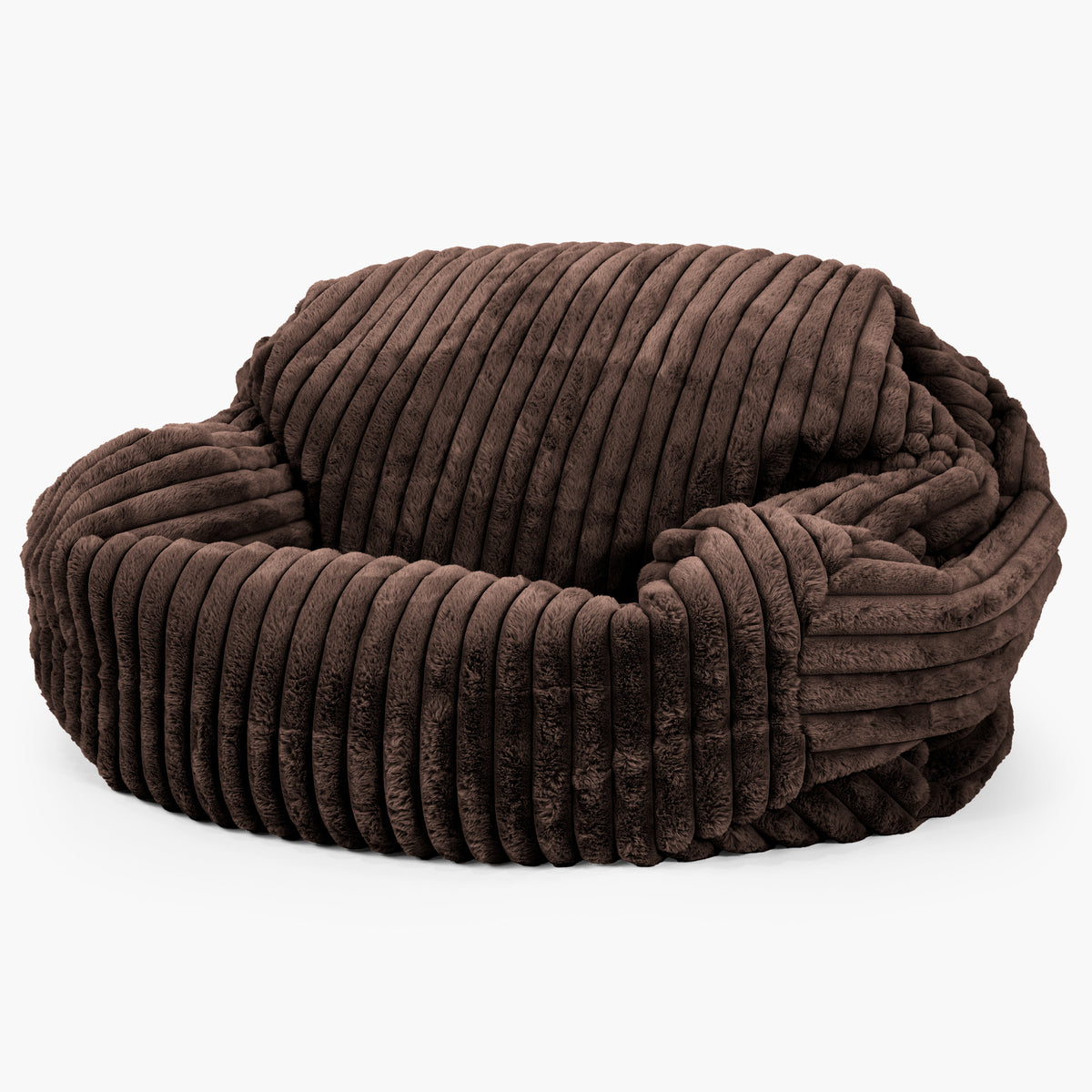 Sabine Bean Bag Sofa Ultra Plush Cord Sable