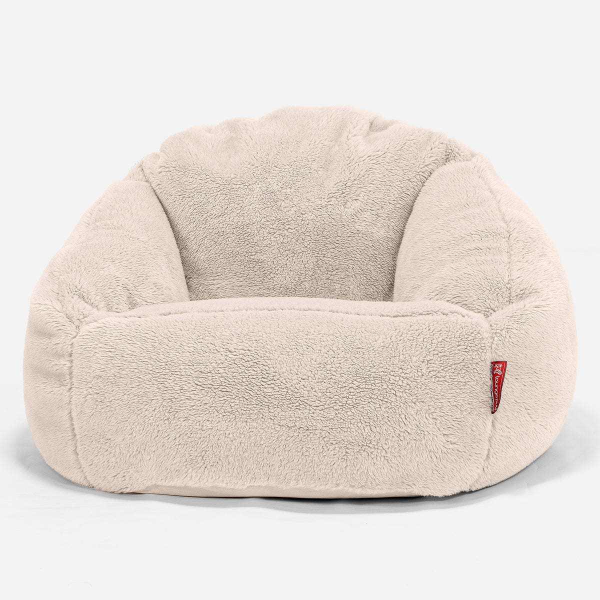 Bubble Bean Bag Chair Teddy Faux Fur Cream