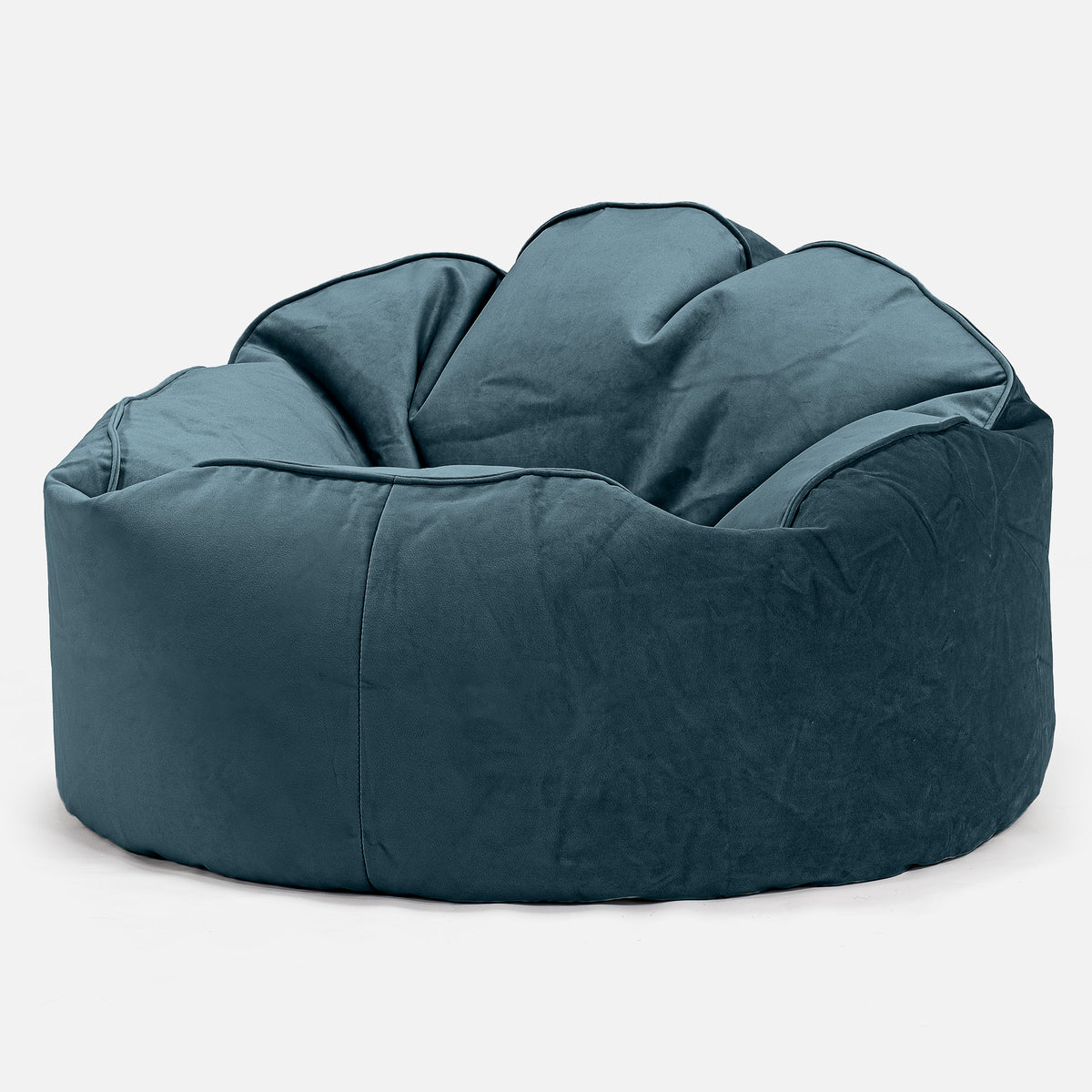 Archi Bean Bag Chair Velvet Teal