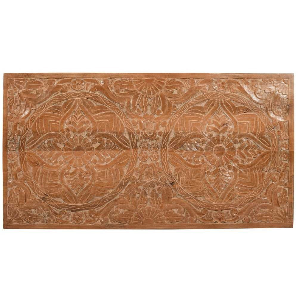 Carved Mango Wood Extra Large Decorative Wall Art Panel – 150cm