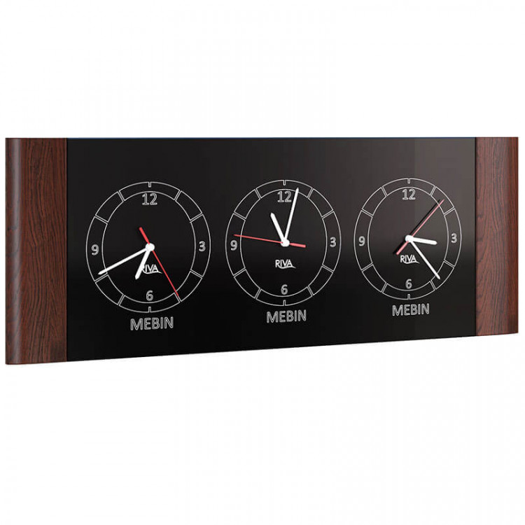 RIVA MEBIN Triple Horizontal Clock