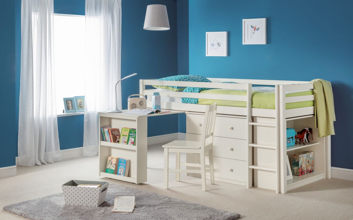 Roxy Sleepstation Mid Sleeper Bed Frame with Desk